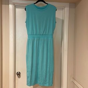 Santorini Cinch Dress - aqua
